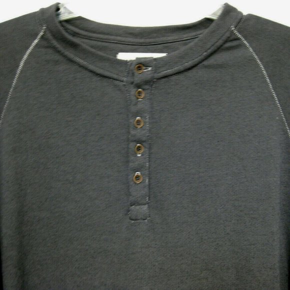 M. Singer NWT Gray French Terry Henley Shirt Large - Picture 5 of 7